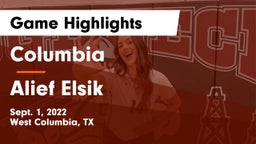 Columbia  vs Alief Elsik  Game Highlights - Sept. 1, 2022