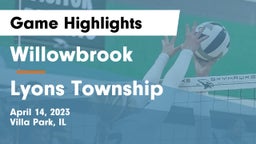 Willowbrook  vs Lyons Township  Game Highlights - April 14, 2023