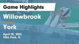 Willowbrook  vs York  Game Highlights - April 20, 2023
