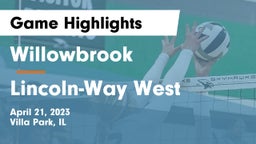 Willowbrook  vs Lincoln-Way West  Game Highlights - April 21, 2023