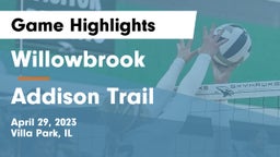 Willowbrook  vs Addison Trail  Game Highlights - April 29, 2023