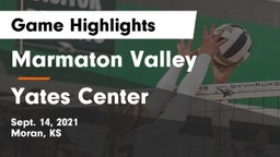 Marmaton Valley  vs Yates Center  Game Highlights - Sept. 14, 2021
