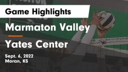 Marmaton Valley  vs Yates Center  Game Highlights - Sept. 6, 2022
