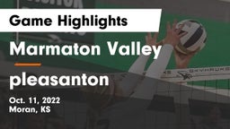 Marmaton Valley  vs pleasanton  Game Highlights - Oct. 11, 2022