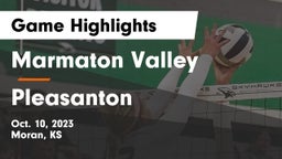 Marmaton Valley  vs Pleasanton  Game Highlights - Oct. 10, 2023