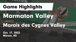 Marmaton Valley  vs Marais des Cygnes Valley  Game Highlights - Oct. 17, 2023