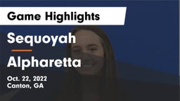 Sequoyah  vs Alpharetta  Game Highlights - Oct. 22, 2022