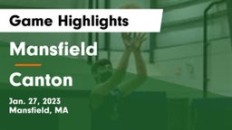 Mansfield  vs Canton   Game Highlights - Jan. 27, 2023