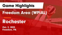 Freedom Area  (WPIAL) vs Rochester  Game Highlights - Oct. 2, 2023