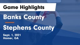 Banks County  vs Stephens County  Game Highlights - Sept. 1, 2021