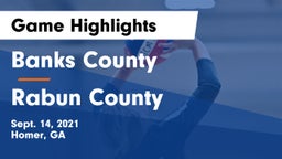 Banks County  vs Rabun County  Game Highlights - Sept. 14, 2021