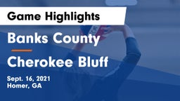 Banks County  vs Cherokee Bluff   Game Highlights - Sept. 16, 2021