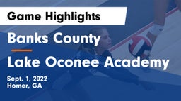 Banks County  vs Lake Oconee Academy Game Highlights - Sept. 1, 2022