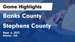 Banks County  vs Stephens County  Game Highlights - Sept. 6, 2022