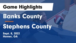 Banks County  vs Stephens County  Game Highlights - Sept. 8, 2022