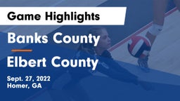 Banks County  vs Elbert County  Game Highlights - Sept. 27, 2022