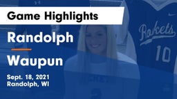 Randolph  vs Waupun  Game Highlights - Sept. 18, 2021