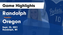 Randolph  vs Oregon  Game Highlights - Sept. 25, 2021
