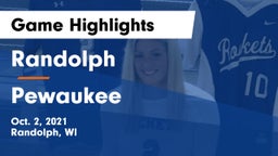 Randolph  vs Pewaukee  Game Highlights - Oct. 2, 2021