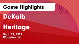 DeKalb  vs Heritage  Game Highlights - Sept. 29, 2022