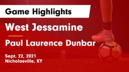 West Jessamine  vs Paul Laurence Dunbar  Game Highlights - Sept. 22, 2021