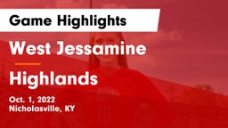 West Jessamine  vs Highlands  Game Highlights - Oct. 1, 2022