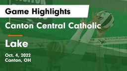 Canton Central Catholic  vs Lake  Game Highlights - Oct. 4, 2022