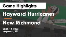 Hayward Hurricanes  vs New Richmond  Game Highlights - Sept. 18, 2022