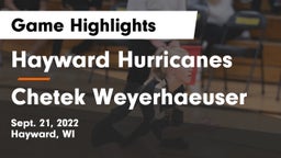 Hayward Hurricanes  vs Chetek Weyerhaeuser  Game Highlights - Sept. 21, 2022