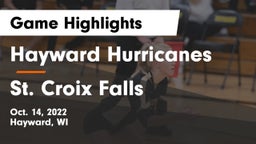 Hayward Hurricanes  vs St. Croix Falls  Game Highlights - Oct. 14, 2022