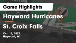 Hayward Hurricanes  vs St. Croix Falls  Game Highlights - Oct. 13, 2023