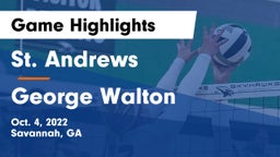 St. Andrews  vs George Walton Game Highlights - Oct. 4, 2022