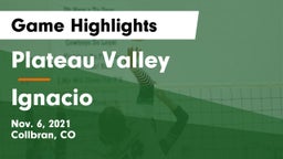 Plateau Valley  vs Ignacio  Game Highlights - Nov. 6, 2021