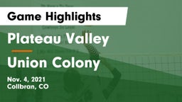 Plateau Valley  vs Union Colony Game Highlights - Nov. 4, 2021