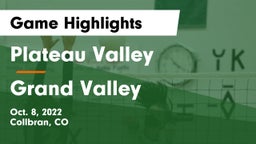 Plateau Valley  vs Grand Valley  Game Highlights - Oct. 8, 2022