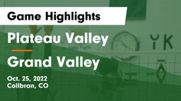 Plateau Valley  vs Grand Valley  Game Highlights - Oct. 25, 2022