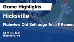 Hicksville  vs Plainview Old Bethpage John F Kennedy  Game Highlights - April 16, 2024