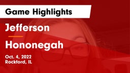 Jefferson  vs Hononegah  Game Highlights - Oct. 4, 2022
