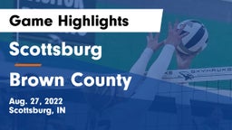 Scottsburg  vs Brown County  Game Highlights - Aug. 27, 2022