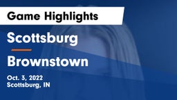 Scottsburg  vs Brownstown Game Highlights - Oct. 3, 2022