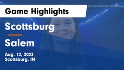 Scottsburg  vs Salem  Game Highlights - Aug. 12, 2023