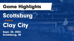 Scottsburg  vs Clay City  Game Highlights - Sept. 30, 2023