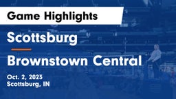 Scottsburg  vs Brownstown Central  Game Highlights - Oct. 2, 2023