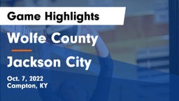 Wolfe County  vs Jackson City  Game Highlights - Oct. 7, 2022