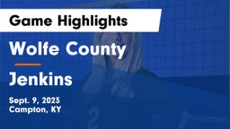 Wolfe County  vs Jenkins Game Highlights - Sept. 9, 2023