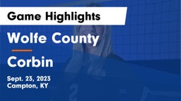 Wolfe County  vs Corbin  Game Highlights - Sept. 23, 2023