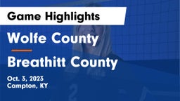 Wolfe County  vs Breathitt County  Game Highlights - Oct. 3, 2023