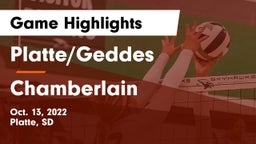 Platte/Geddes  vs Chamberlain  Game Highlights - Oct. 13, 2022