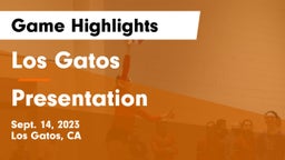 Los Gatos  vs Presentation  Game Highlights - Sept. 14, 2023