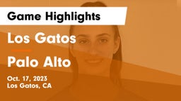 Los Gatos  vs Palo Alto  Game Highlights - Oct. 17, 2023